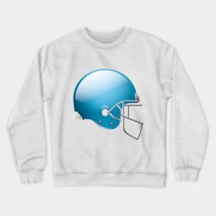 Original Football Helmet In Blue Color Crewneck Sweatshirt